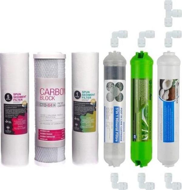 Su Arıtma Cihazı Filtresi 6'lı Set Paket Aşama Membransız - Image 1