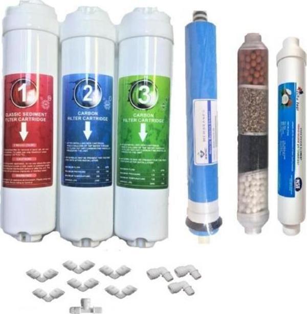 Su Arıtma Cihazı 9 Aşamalı 6 Filtreli Set Mebranlı Mineral Filtreli Set - Image 1