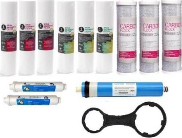 Su Arıtma Filtresi 12 Adet 2 Yıllık Filtre Seti Avantajlı Paket Vontron Membran Nsf Tatlandırıcı - Image 1