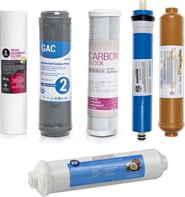 Sulook  Açık Kasa Su Arıtma Cihazı 6'lı Filtre Seti Vontron Membranlı (Mineral Filtreli) - Image 1