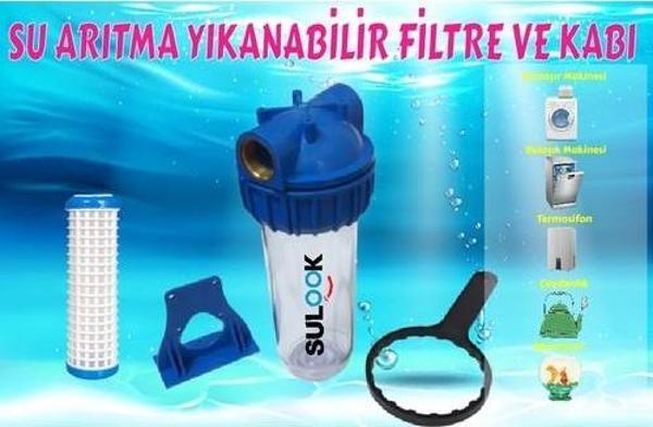 Sulook Daire, Bina, Şebeke Girişi Yıkanabilir Filtreli Su Arıtma Kabı - Image 1