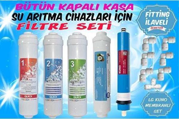 Sulook Inline Kapalı Kasa Tüm Su Arıtma Cihazlarına Uyumlu 5'li Filtre Takımı - Image 1