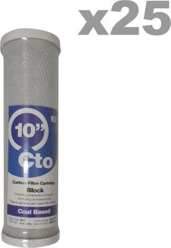 Sulook Su Arıtma Açık Kasa Cto Block Karbon Filtre 25 Adet - Image 1
