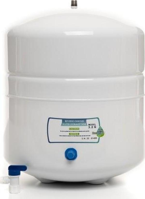Sulook Su Arıtma Cihazı Deposu - Vana Dahil Metal./plastik Tank 12 Litre - Image 1