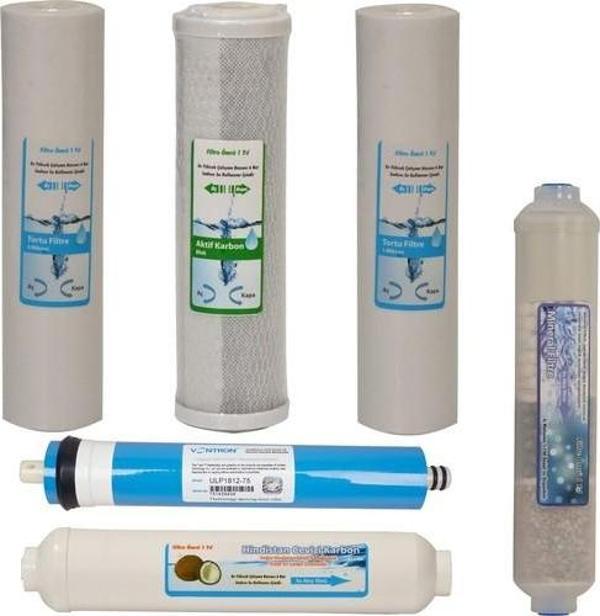 WaterGold Su Arıtma Ön Filtre Seti, Membran, Tatlandırıcı ve Mineral Filtre - Image 1