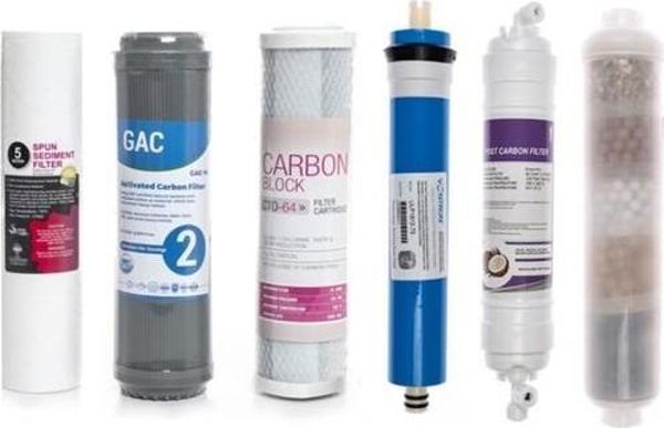Watermanya Açık Kasa Su Arıtma Cihazı 6'lı Filtre Seti 10 Aşamalı Vontron Membran (4'lü Mineral Filtre) - Image 1
