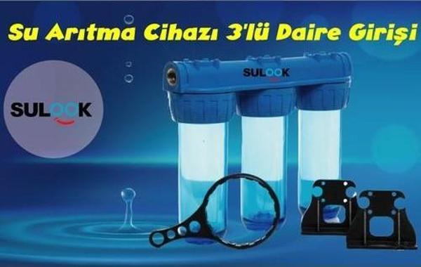 Sulook Bina-Şebeke-Daire Giriş Su Arıtma Cihazı 3'lü 10 Inch(Boş) - Image 1
