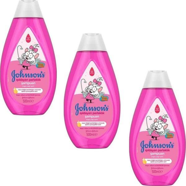 Johnson's Kral Şakir Işıldayan Parlaklık Şampuan 500 Ml 3 Adet - Image 1