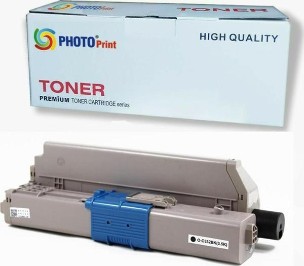 Okı  MC363  C332 / MC363  Siyah Ithal Muadil Toner 3.500 Syf Renkli
 - Image 1