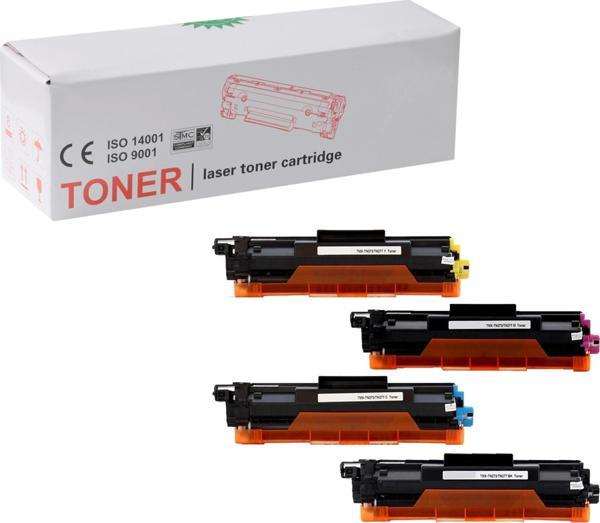 Photo Print Brother TN-273 / TN-277 HL-L3280CDW 4 Renk Muadil Toner Seti 2300 Sayfa Renkli - Image 1