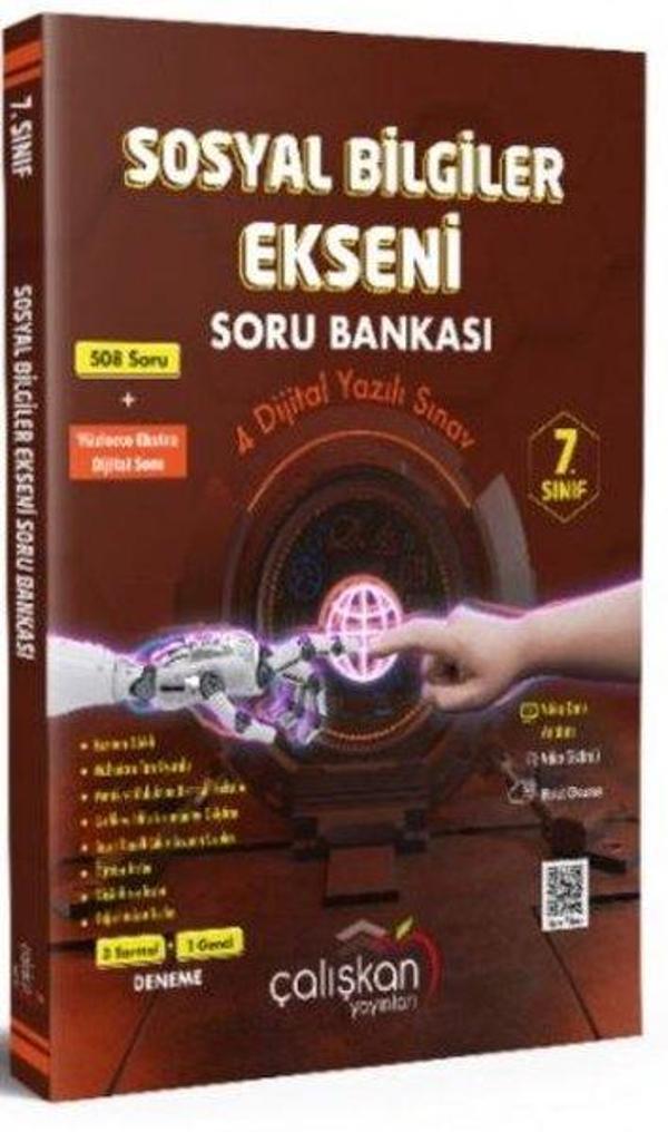 7. Sınıf Sosyal Bilgiler Ekseni Soru Bankası - Çalışkan Yayınları - Image 1