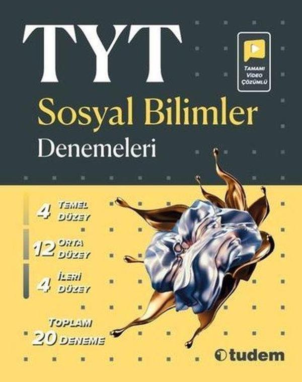 TYT Sosyal Bilimler Denemeleri - Tudem Yayınları - Ders Kitapları - Image 1