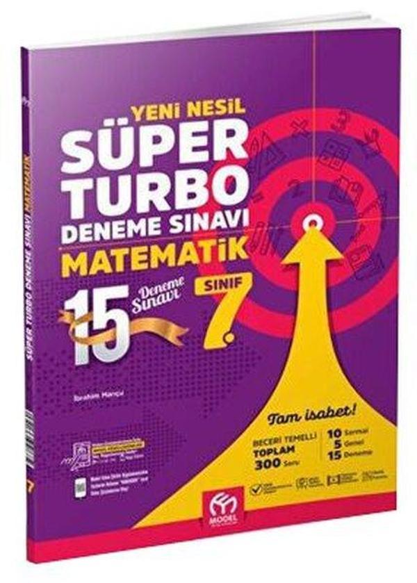 7. Sınıf Matematik Yeni Nesil Süper Turbo Deneme Sınavı - Model Eğitim Yayınları - Image 1