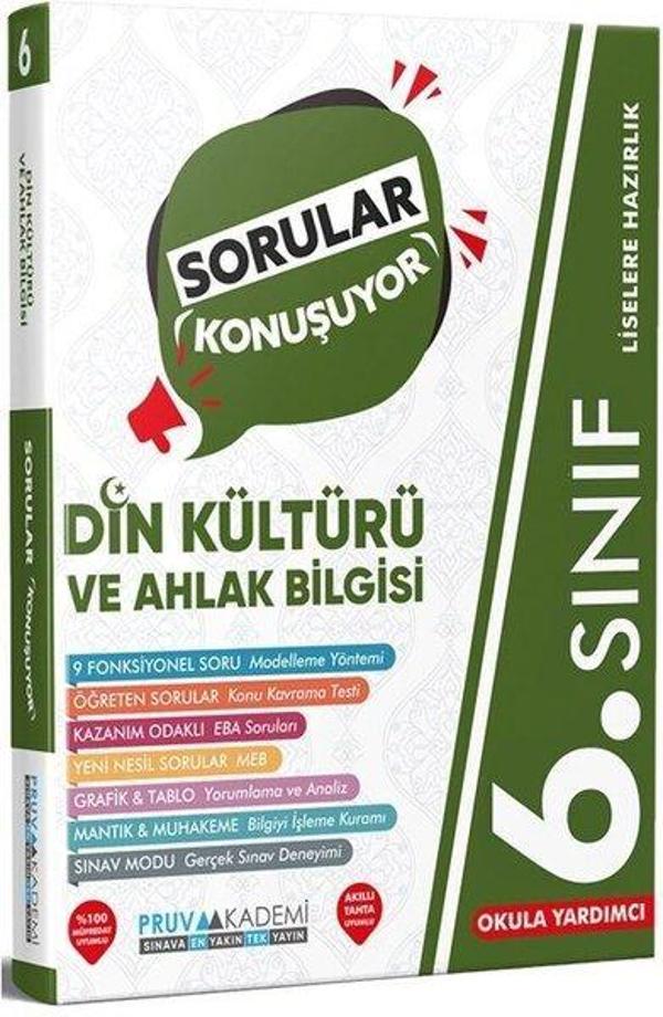 6. Sınıf Din Kültürü ve Ahlak Bilgisi Sorular Konuşuyor - Pruva Akademi - Image 1