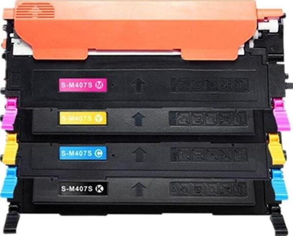 Xplus Samsung Clx 3185/3185FN/3185FW/3185N/3185W CLT-407 4 Renk Muadil Toner Set Chipli - Image 1