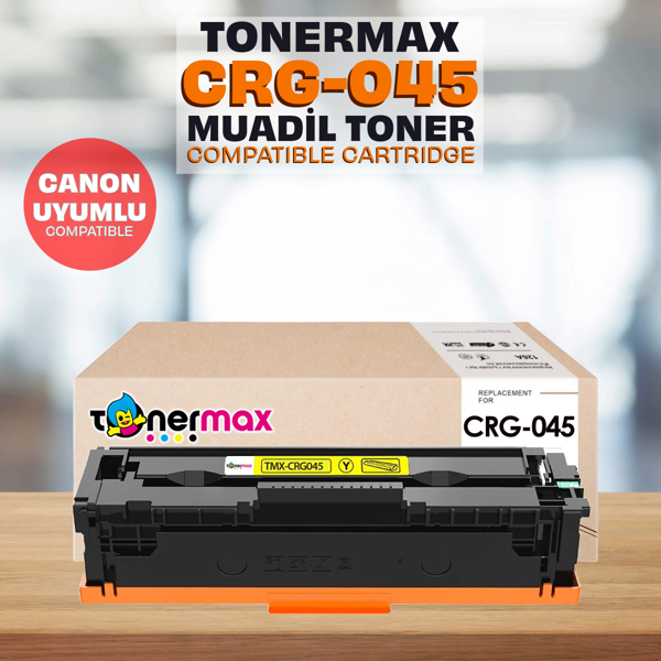 Canon CRG-045 Muadil Toner Sarı/ LBP611 / LBP613 / MF631 / MF633 / MF635 - Image 1