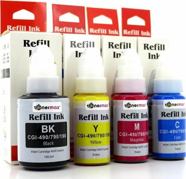 Canon GI-490 / Pixma G1400 / G2400 / G3400 Muadil Set Mürekkep - Image 1