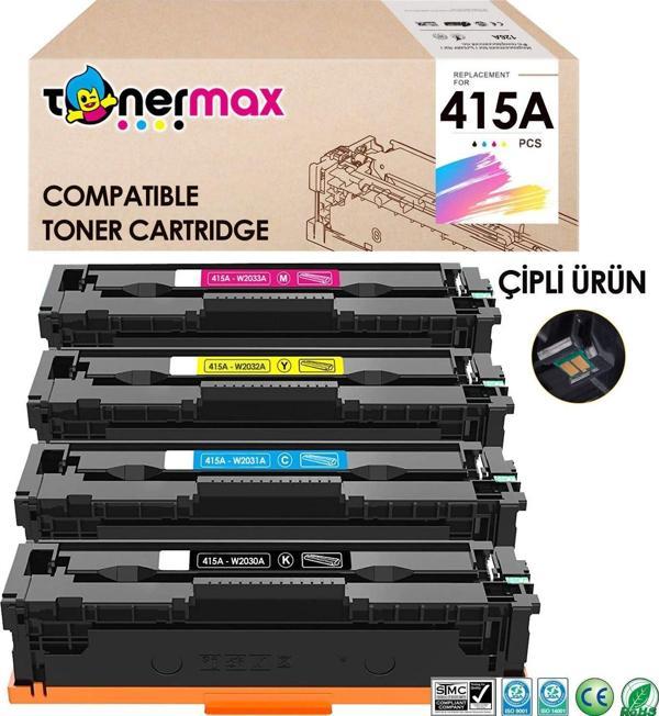 Hp 415A  Muadil Toner Set - Çipli / W2030A / W2031A / W2032A / W2033A/ M455 / M480 / M454 / M478 / M479 - Image 1