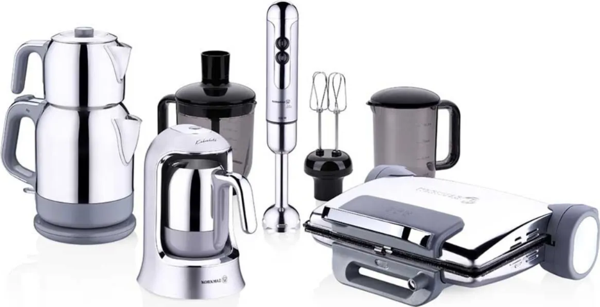 Korkmaz A1827 Inox 14 Parça Elektro Set - Image 1