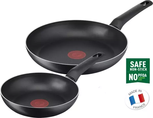 Tefal B55690 Titanyum 1X SimpleCook 2'li Tava Seti 20/26 cm - 2100126824 - Image 1