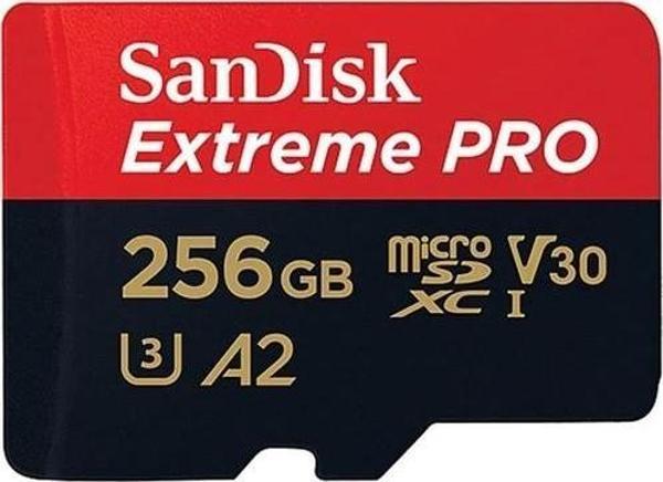SanDisk Extreme Pro SDSQXCD-256G-GN6MA Class 10 UHS-I U3 A2 V30 256 GB Micro SD Kart - Image 1