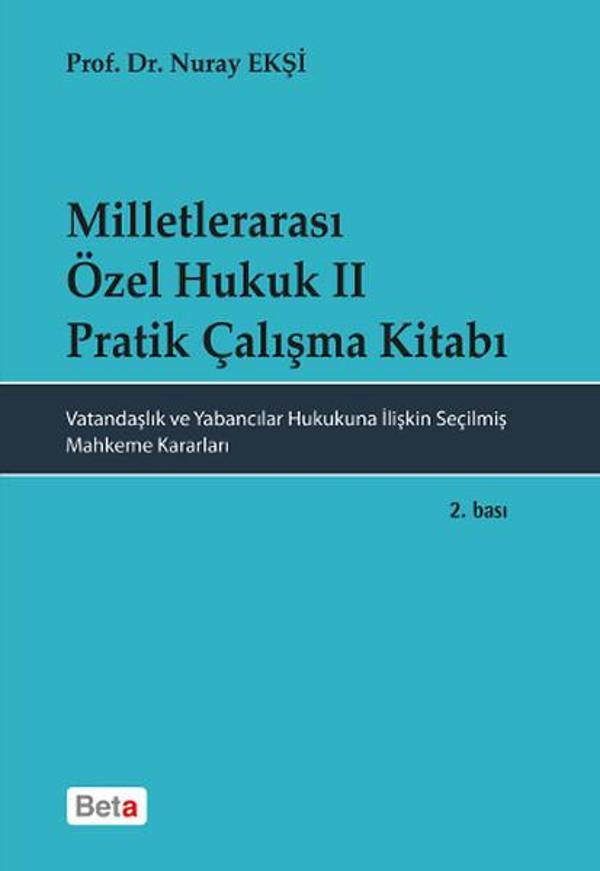 Milletlerarası Özel Hukuk 2-Pratik - Beta Yayınları - Image 1
