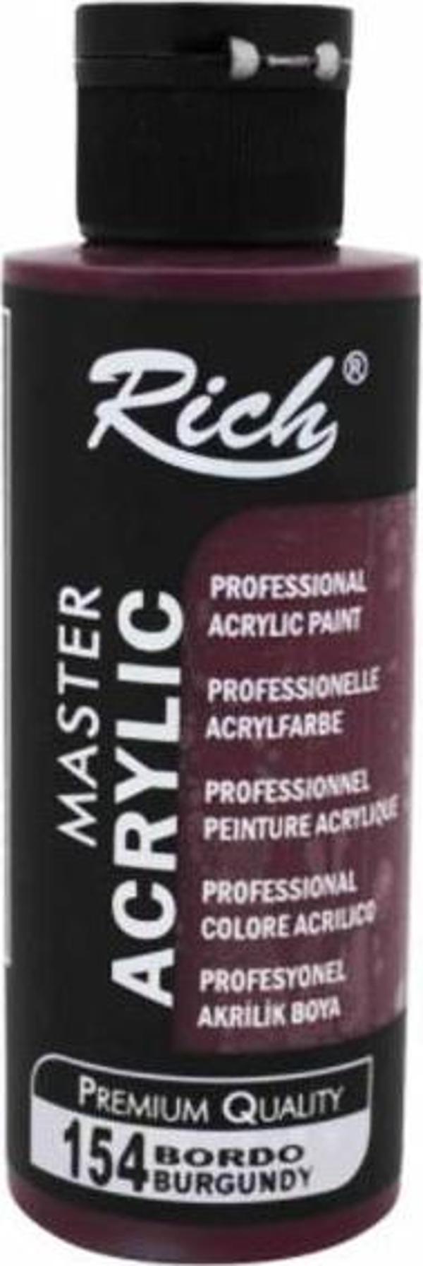 Rich Master Akrilik Boya Bordo 60cc - Image 1