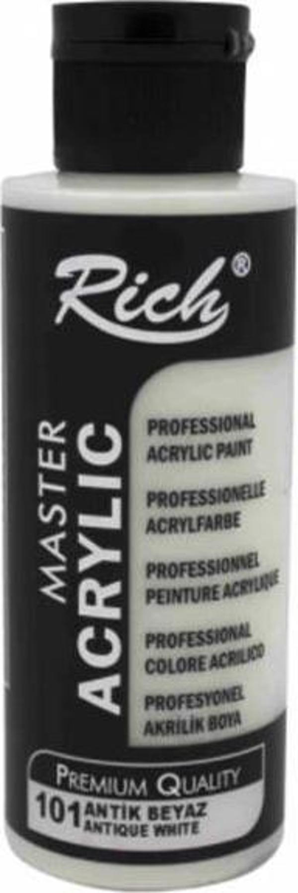 Rich Master Akrilik Boya Antik Beyaz 60cc - Image 1
