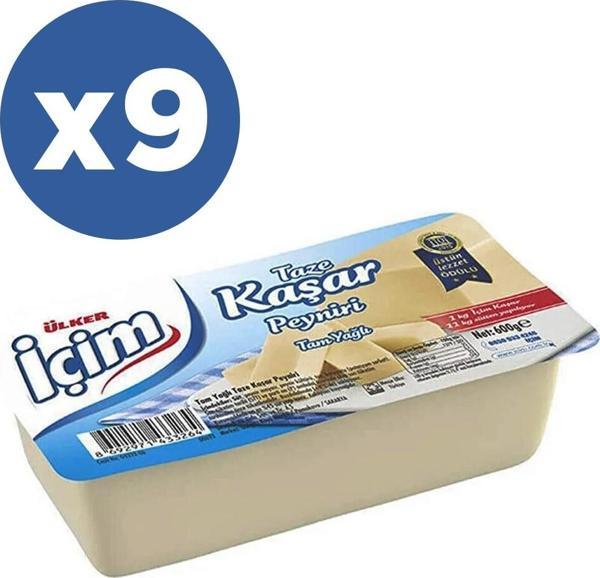İçim Kaşar Peyniri 600 Gr X 9 Adet - Image 1