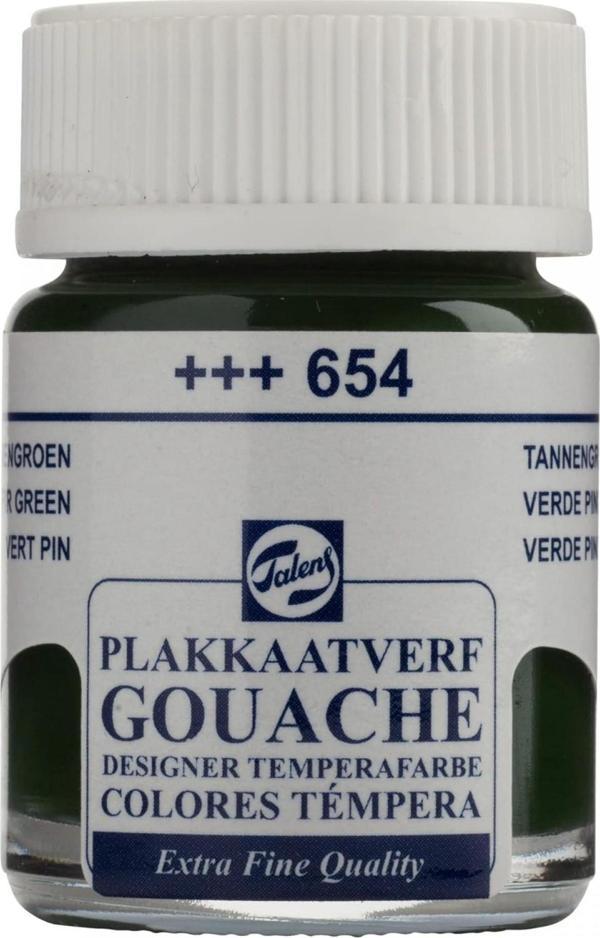 Talens Gouache Jar 16ml Guaj Boya Fır Green / 654 - Image 1