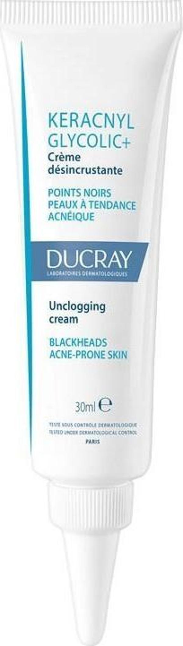 Ducray Keracnyl Glycolic+ Cream 30 ml Siyah Nokta Ve Parlama Karşıtı  - Image 1