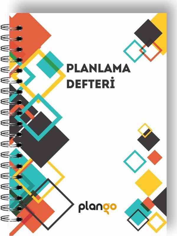 Plango Beyaz Kareler Günlük Planlayıcı Defter - Daily Planner - Ders Çalışma Planlayıcı Defteri - Planlama - Image 1