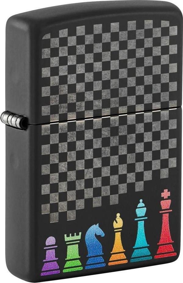 Zippo Çakmak 48662 Chess Pieces Design - Image 1