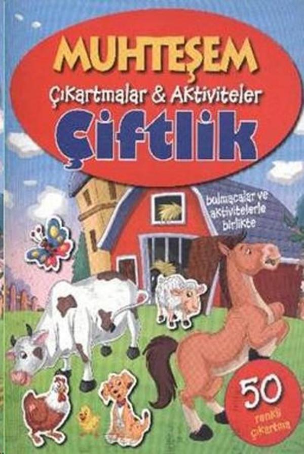 Muhteşem Çıkartmalar Aktiviteler - Çiftlik - Parıltı Yayınları - Image 1