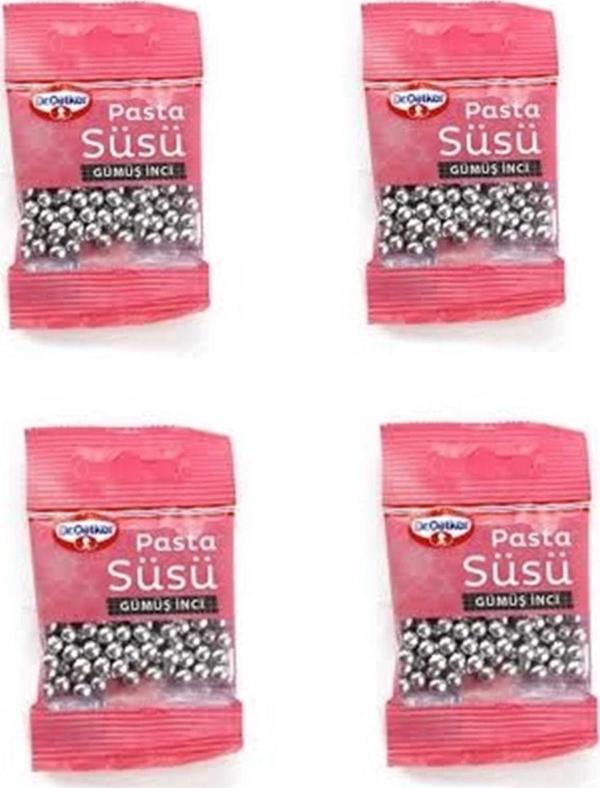 Dr. Oetker Pasta Süsü -gümüş Inci - 4 X 10 g - Image 1