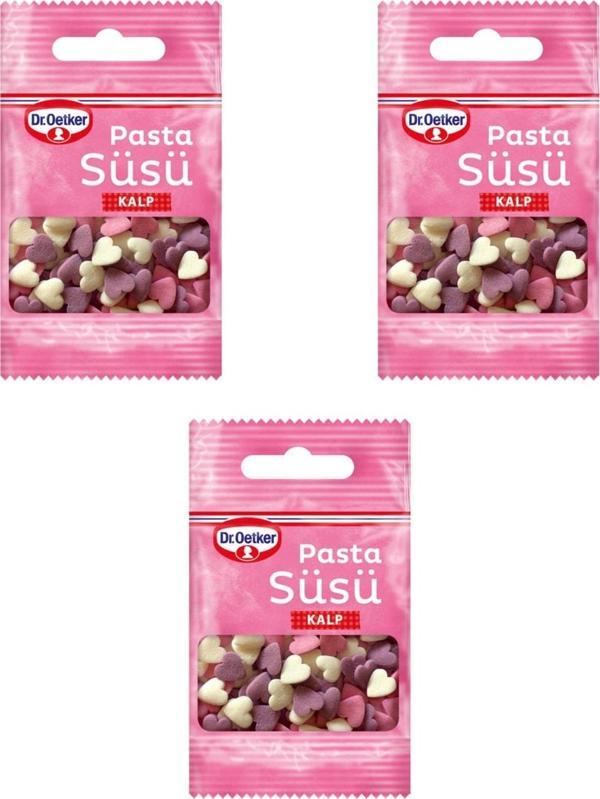 Dr. Oetker Pasta Süsü Kalp 3'lü Set - Image 1