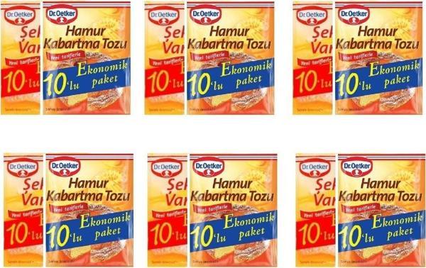 Dr. Oetker 10'Lu Hamur Kabartma Tozu+10'Lu Vanilin x 6 Adet - Image 1