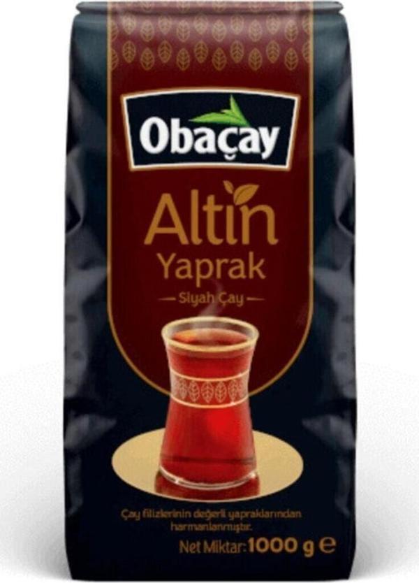 Obaçay Altın Yaprak Siyah Çay 1 Kg ( 6 Adet )  - Image 1