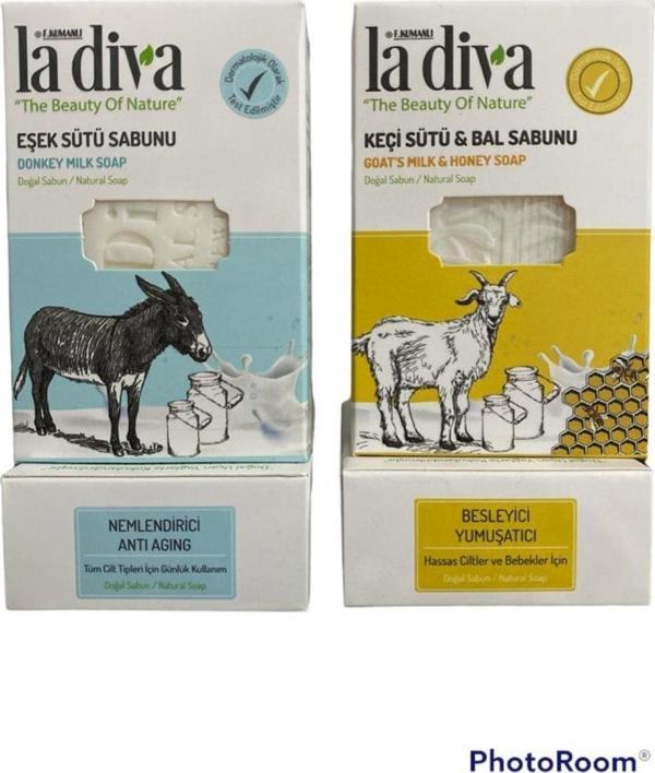 Besler Mutfak Eşek Sütü Sabunu & Keçi Sütü Bal Sabunu - Image 1