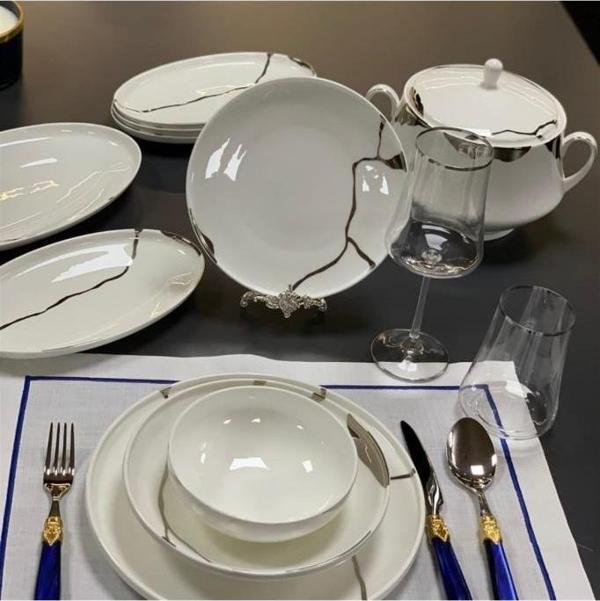 Leggno Chester Premium Silver Chep1001set24s 24 Parç. Yemek Tak - Image 1