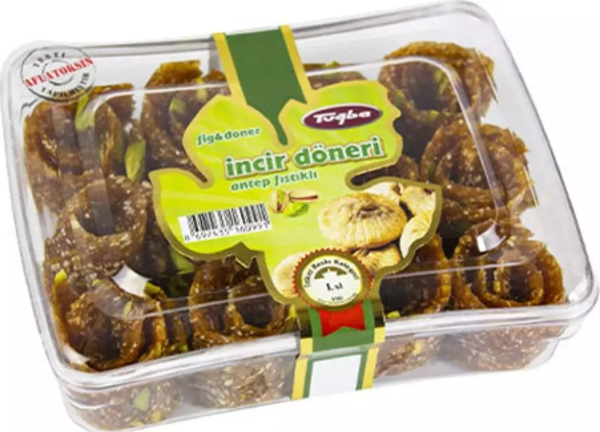 Tuğba Kuruyemiş Antep Fıstıklı Incir Döneri 400 gr (Gül Kesim) - Image 1