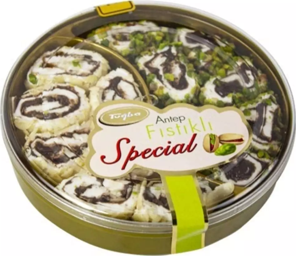 Tuğba Kuruyemiş Bol Antep Fıstıklı-Bol Bademli Lokum 150 gr (Turkish Delight ) - Image 1