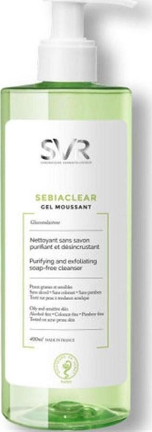 SVR Sebiaclear Gel Moussant 400 ml Yüz Temizleme Jeli - Image 1