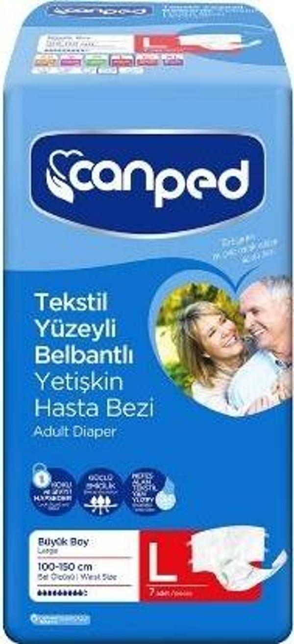 Canped Hasta Bezi Belbantlı Tekstil Büyük 7'li (2'li) - Image 1