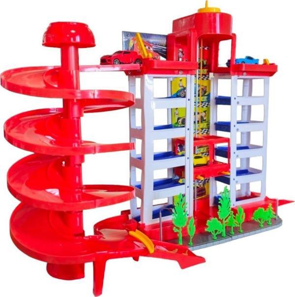 Toysan Oyuncak Racer 3 Asansörlü Garaj Seti SPR-55 - Image 1