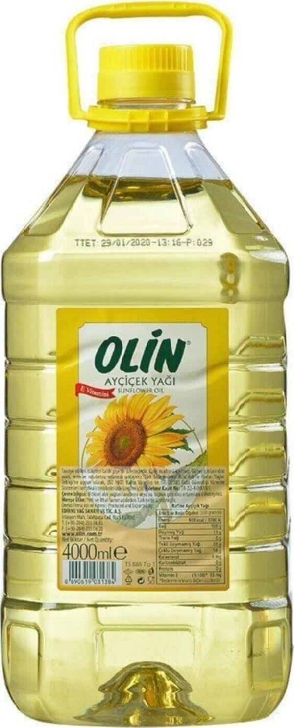 Olin Ayçiçek Yağı Pet 4 lt - Image 1