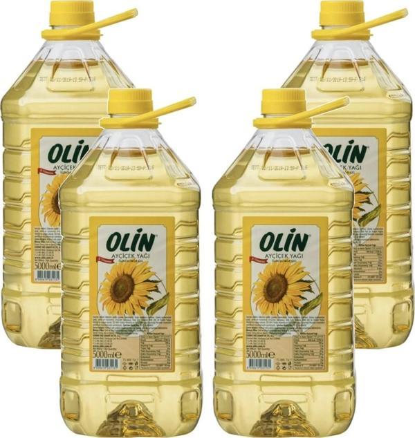 Olin Ayçiçek Yağı 5 lt Pet x 4 Adet - Image 1