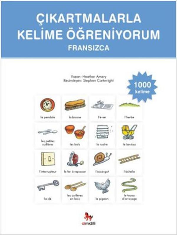 Çıkartmalarla Kelime Öğreniyorum - Fransızca - Almidilli - Image 1