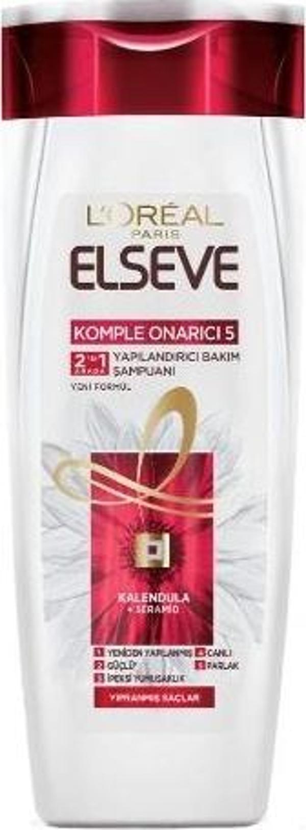 Elseve Şampuan 450 ml. Komple Onarıcı-5 2In1 - Image 1