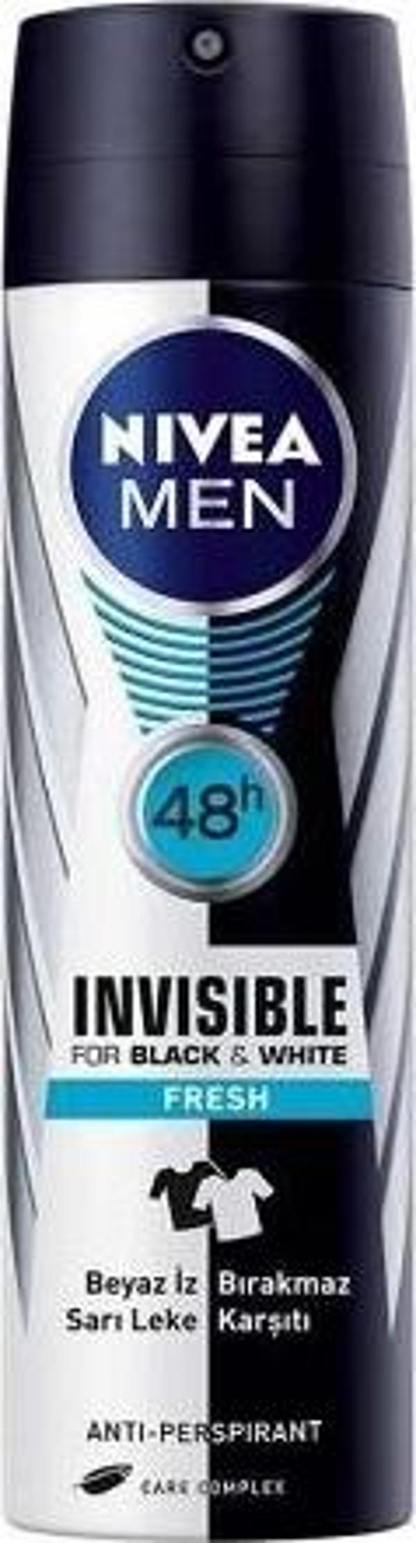 Nivea Deo 150 ml. Men Invisible B&W Fresh (6'lı) - Image 1